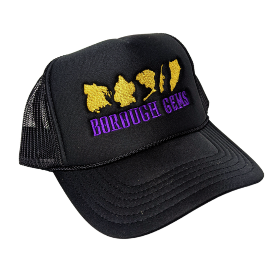 "Forever Royal" Black Trucker Hat